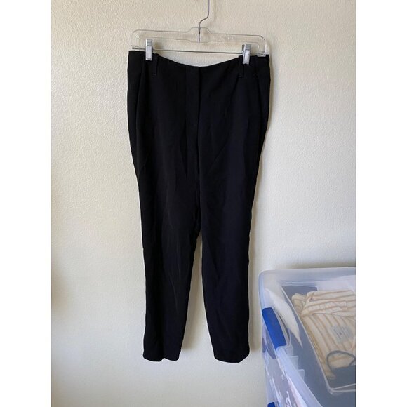 Giorgio Armani Black Trouser Tapered Dress Pants - Picture 2 of 8